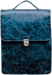 Kožený batoh K 35 - mořský modrý