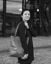 Kožená taška SHOPPER 24 - vínová 