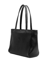 Kožená taška BIG SHOPPER F - černá