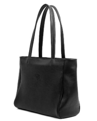 Kožená taška BIG SHOPPER C1 - černá
