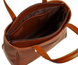 Kožená taška BIG SHOPPER - rezavá