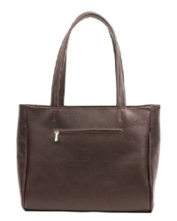 Kožená taška BIG SHOPPER - hnědá