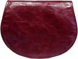 Kožená kabelka midi M 14 - červená