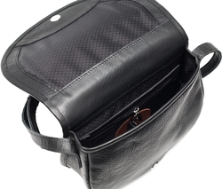 Kožená kabelka mini M C1 - černá 