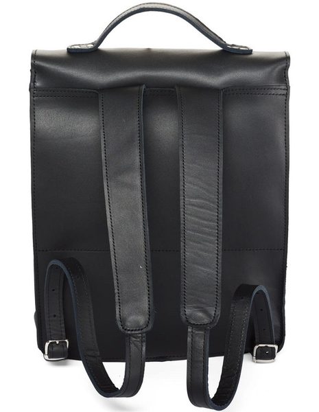 Kožený batoh M  C1 - černý