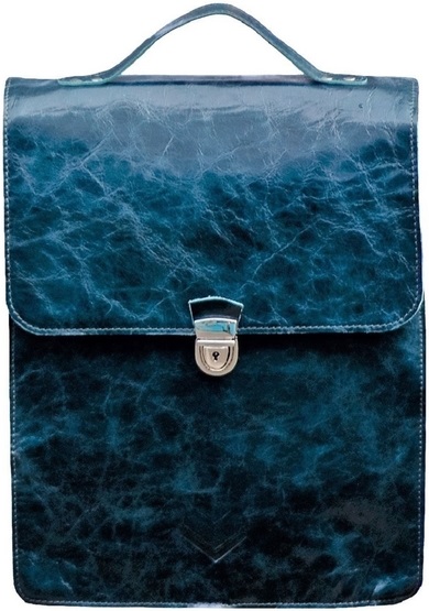 Kožený batoh K 35 - modrý
