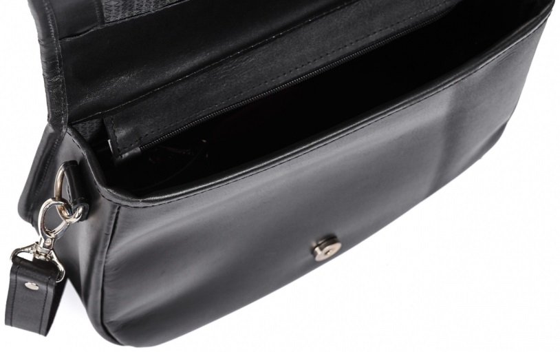 Kožená kabelka M C1 - černá